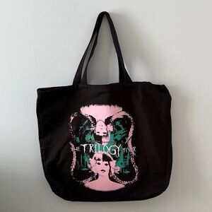 Black Tote Bag with Melanie Martinez Graphic